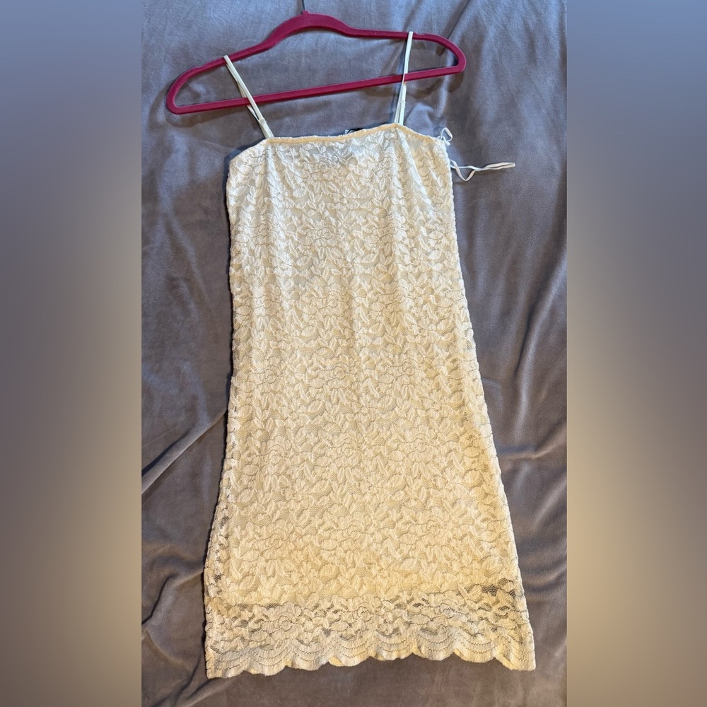 Zara Cream Lace Dress